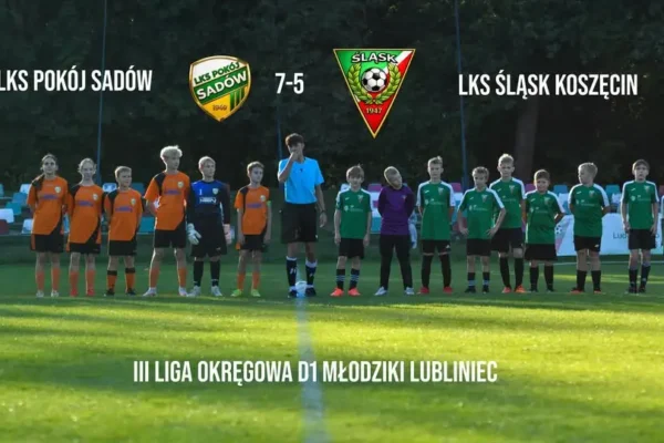 Śląsk Koszęcin 5:7 Pokój Sadów – poniedziałkowe emocje piłkarskie