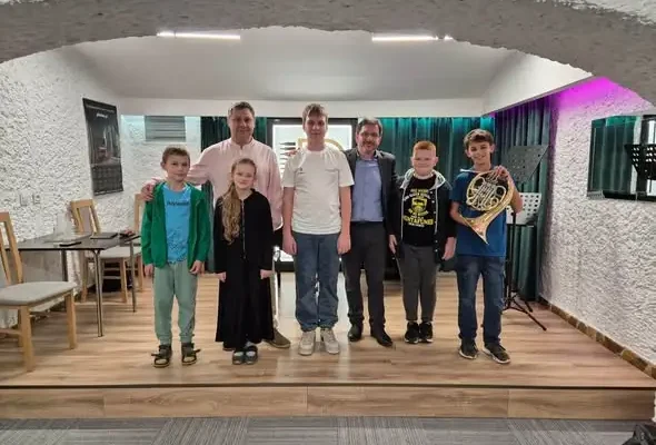 Warsztaty waltorniowe w Państwowej Szkole Muzycznej w Lublińcu