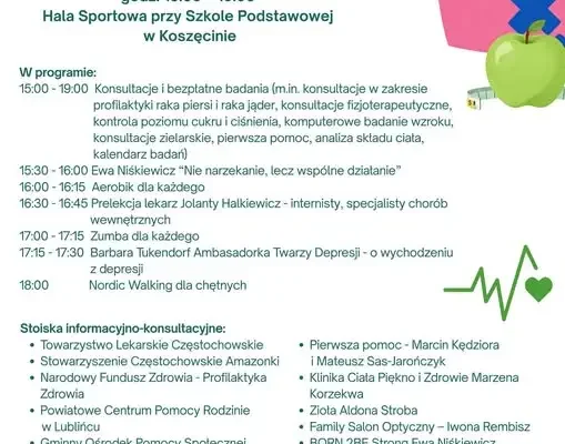 Dzień Profilaktyki Zdrowia w Koszęcinie – bezpłatne badania i konsultacje już 17 października