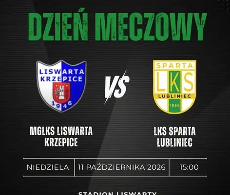 LKS Sparta Krzepice kontra Liswarta – mecz o punkty w Klasie Okręgowej