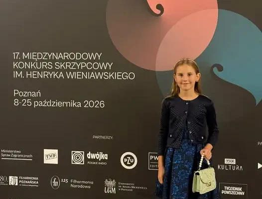 Uczennica z Lublińca na 17. Międzynarodowym Konkursie Skrzypcowym im. Henryka Wieniawskiego w Poznaniu