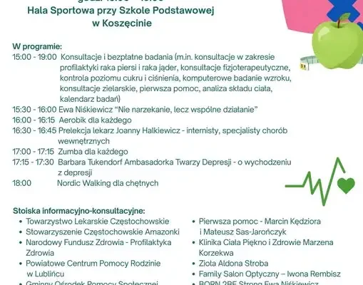 Dzień Profilaktyki Zdrowia w Koszęcinie – bezpłatne badania i konsultacje już 17 października