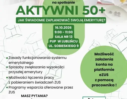 Lubliniec: spotkanie o emeryturach w Powiatowym Urzędzie Pracy