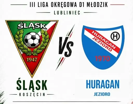 Młodzicy Śląska Koszęcin zagrają dziś na wyjeździe z Huraganem Jezioro
