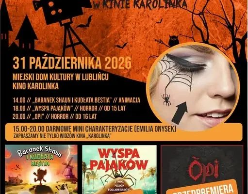 Wieczór strasznych filmów w kinie Karolinka – 31 października