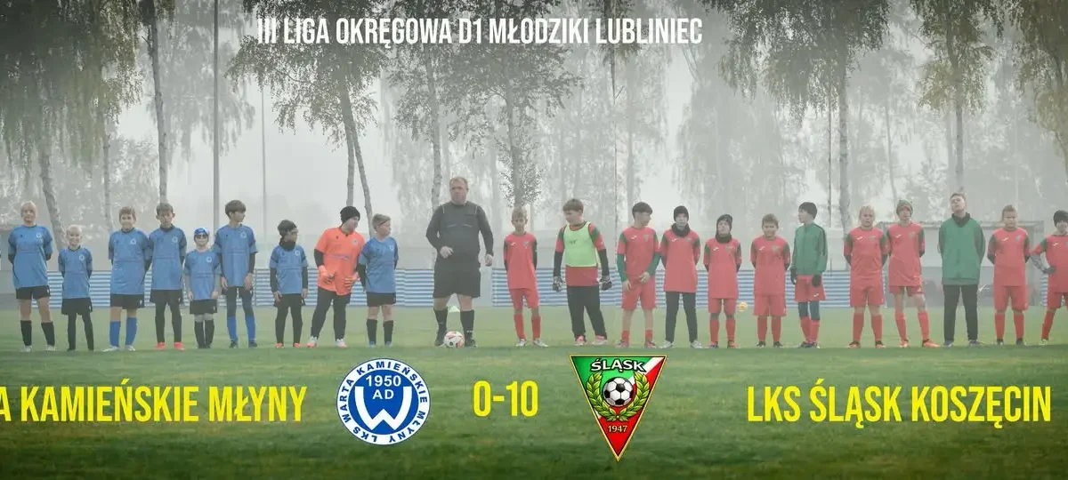 Młodziki Śląska Koszęcin rozgromiły Wartę Kamieńskie Młyny 10:0