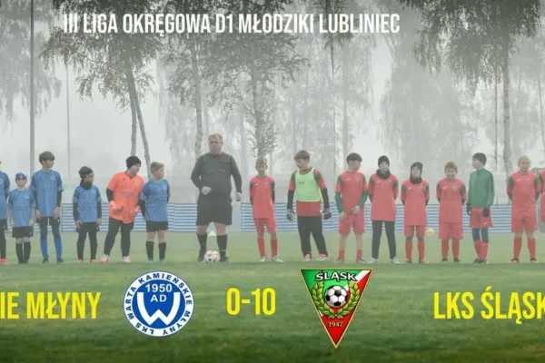 Młodziki Śląska Koszęcin rozgromiły Wartę Kamieńskie Młyny 10:0