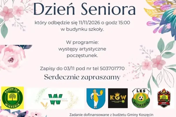 Zaproszenie dla seniorów na wspólne świętowanie 11 listopada