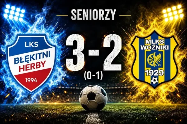 Błękitni Herby pokonali MLKS Woźniki 3:2. Niedosyt po dobrej pierwszej połowie