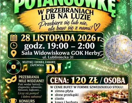Andrzejkowa potańcówka w Herbach – przebierana zabawa już 28 listopada