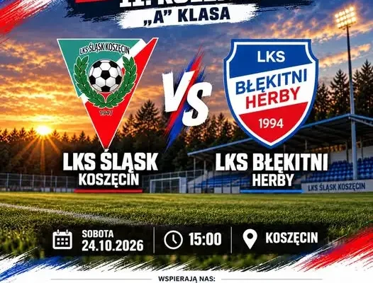 Błękitni Herby zagrają w Koszęcinie. 11. kolejka A Klasy