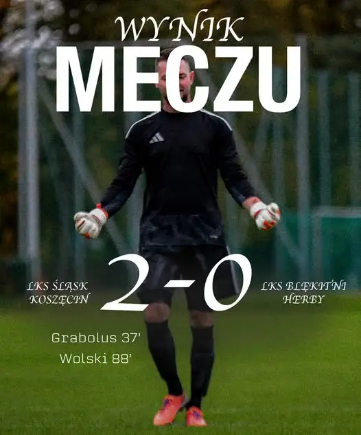 LKS Koszęcin wygrywa ważny mecz z LKS Ściską Herby