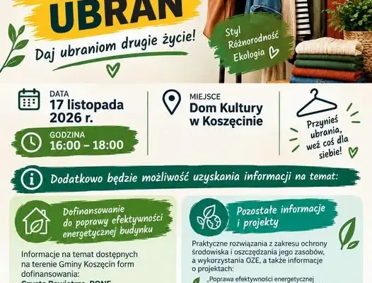 III Koszęcińska Wymiana Ubrań – daj ubraniom drugie życie i zadbaj o ekologię